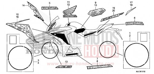 MARQUE (3) CBR650FAG de 2016